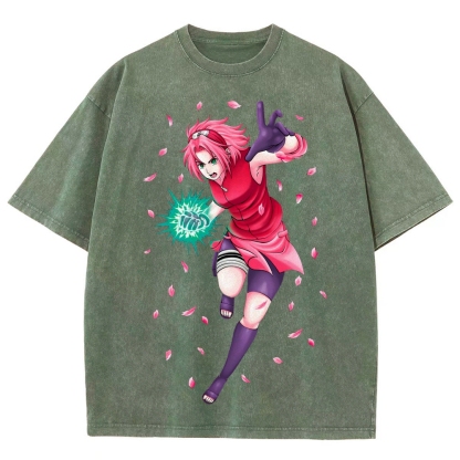 Naruto Unisex Fit Washed T-Shirt 2507030119-Coordom