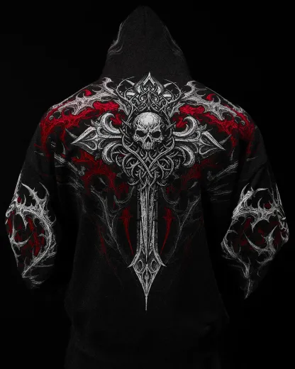 Heavenly Knight Oversized Zipup Hoodie-Coordom