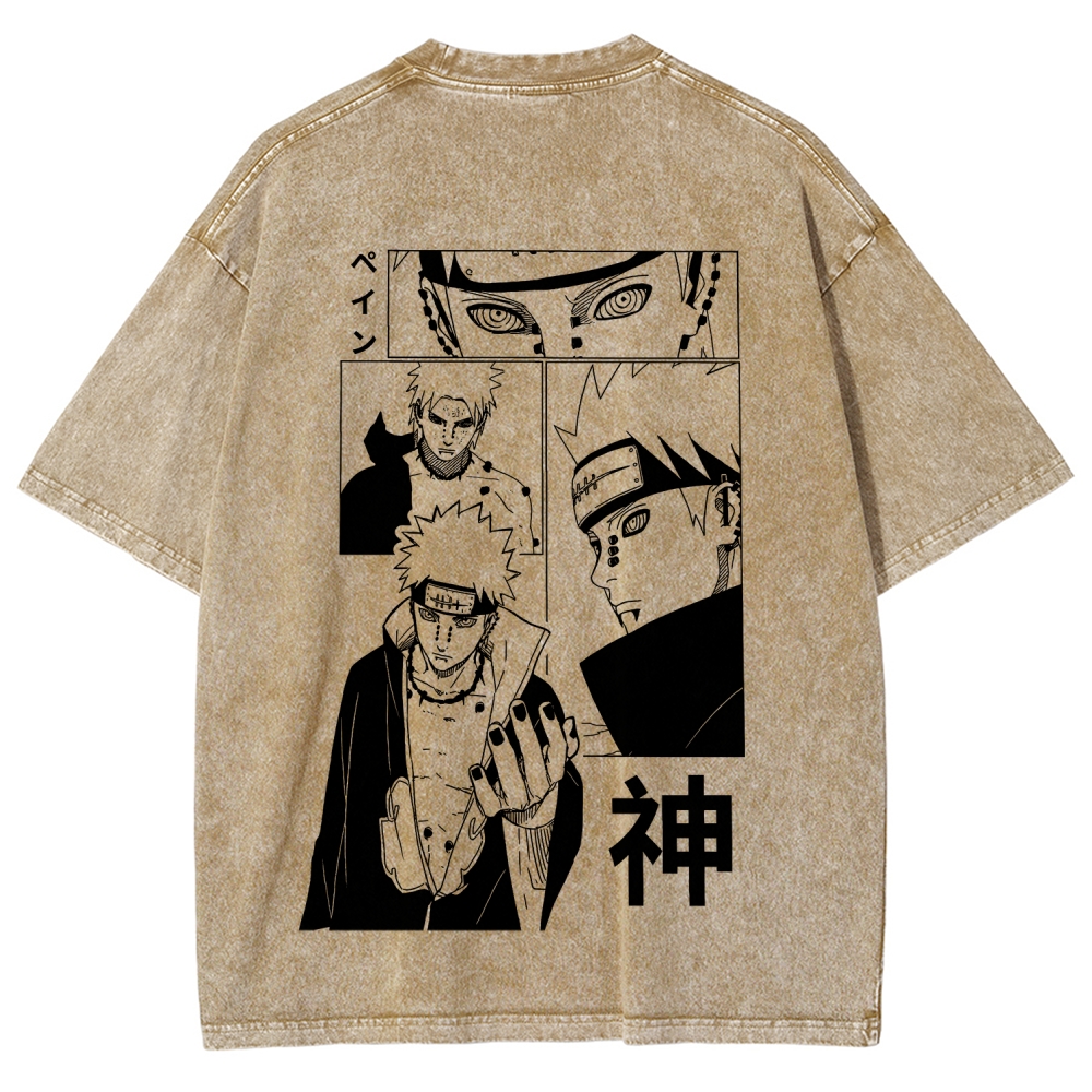 Naruto Unisex Fit Washed T-Shirt 2509012213-Coordom