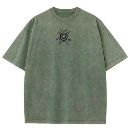 Naruto Unisex Fit Washed T-Shirt 2508017073-Coordom