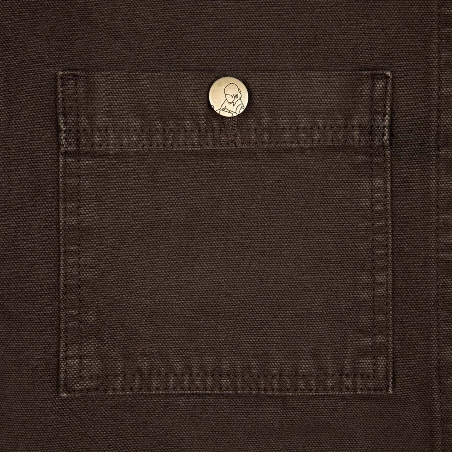 "yakuza" brown washed denim Jacket-Coordom