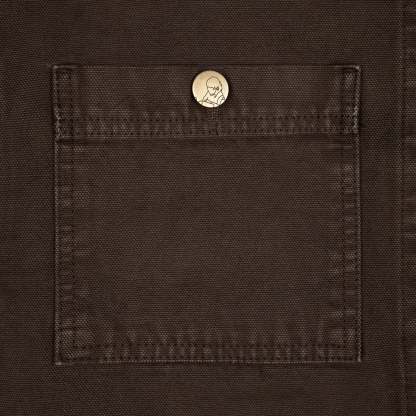"yakuza" brown washed denim Jacket-Coordom