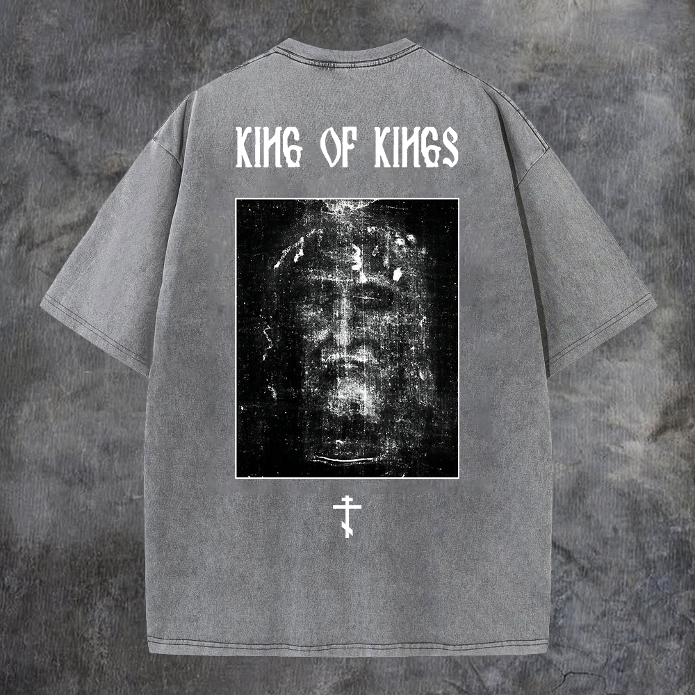 King Of Kings Washed T-Shirt-Coordom