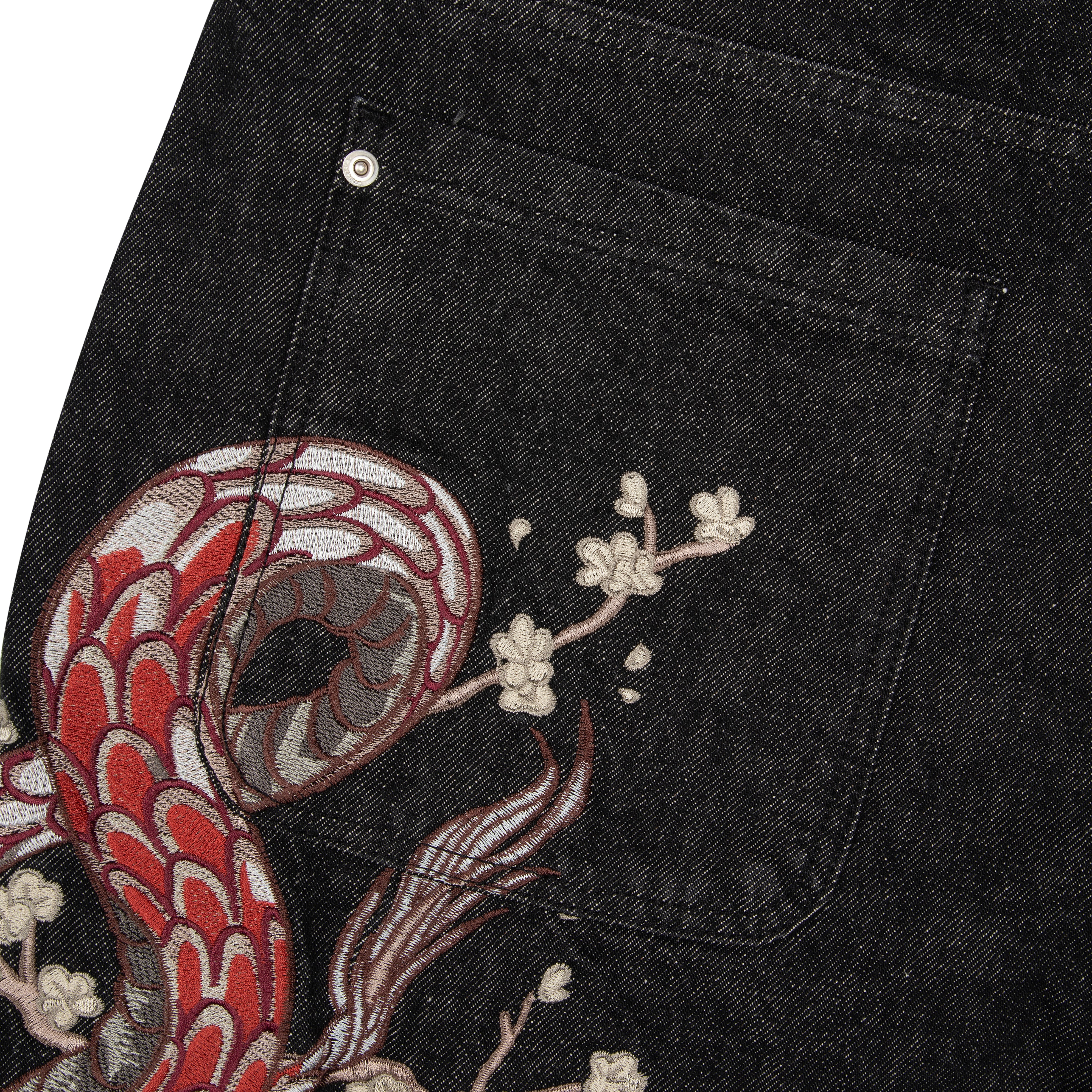 "yakuza" raw Denim black 01-Coordom