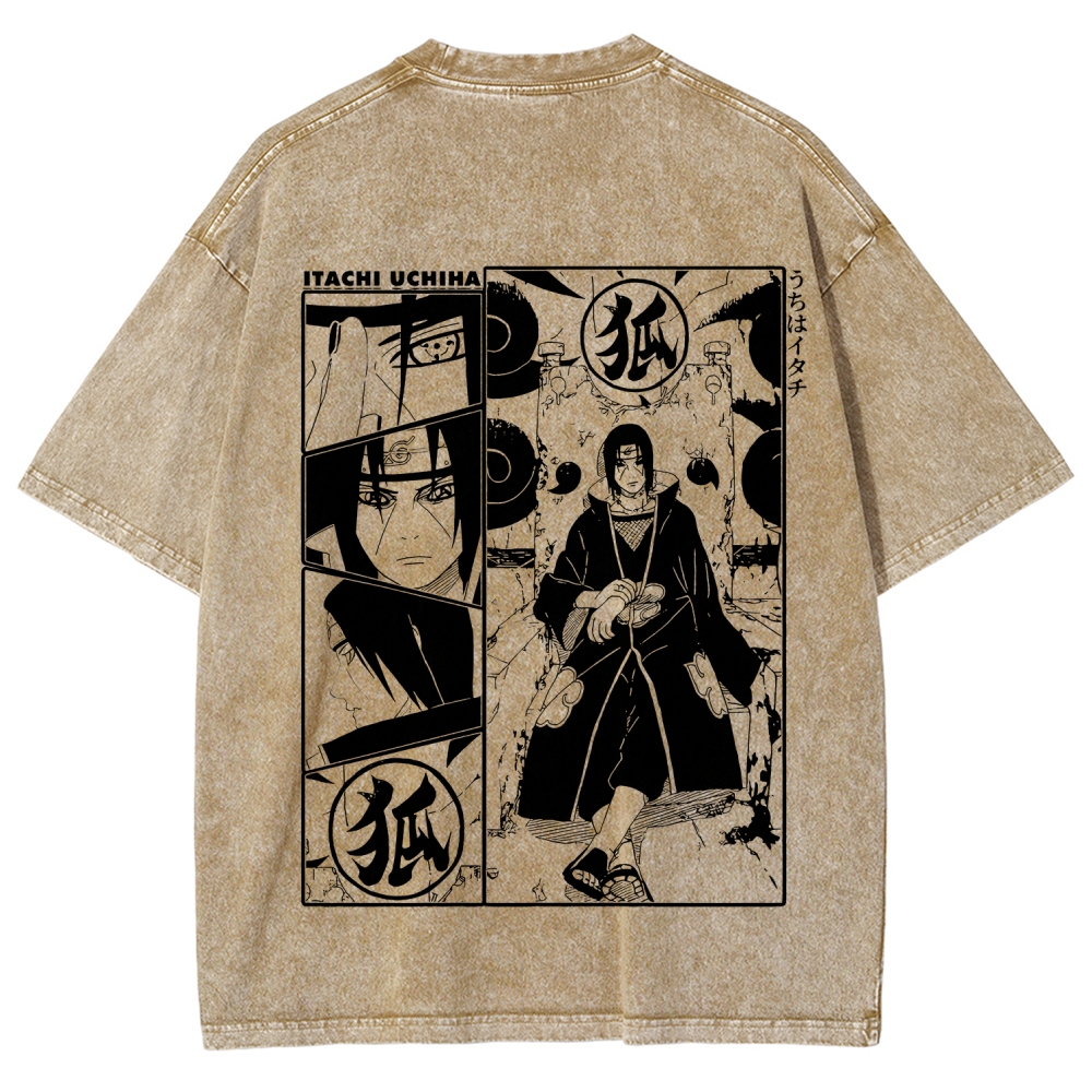 Naruto Unisex Fit Washed T-Shirt 2509012221-Coordom