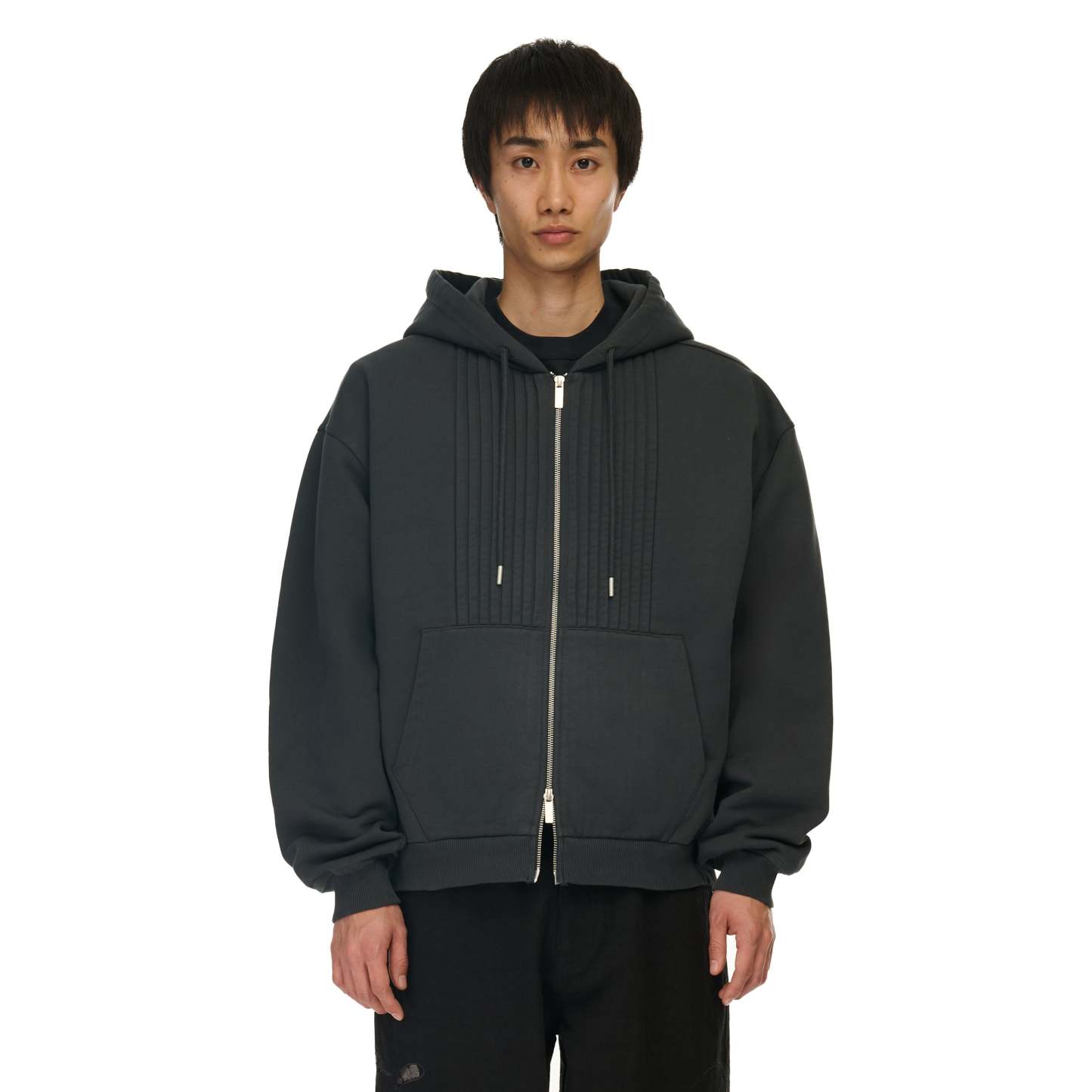 "yakuza v2" Zip Up grey-Coordom