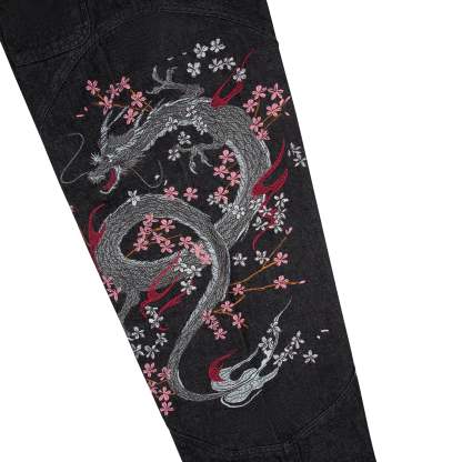 "yakuza" raw Denim black 02-Coordom