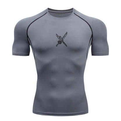 Double Sword Compression T-Shirt-Coordom