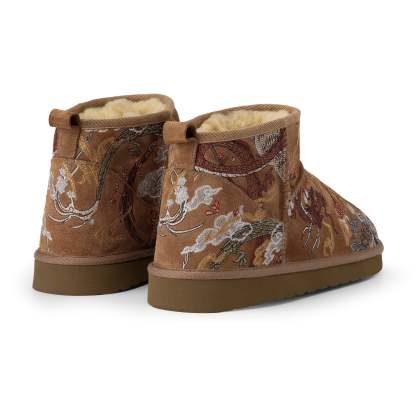 "yakuza" fur-lined Boots-Coordom