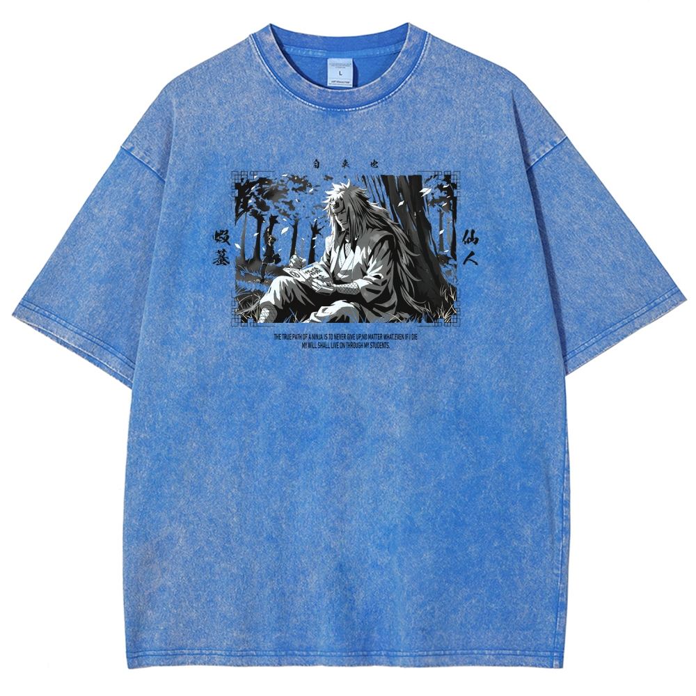 Jiraiya Unisex Fit Washed T-Shirt 2510008383-Coordom