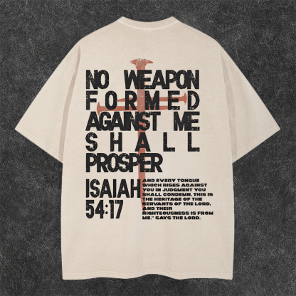 No Weapon For Men Against Me Washed T-shirt-Coordom
