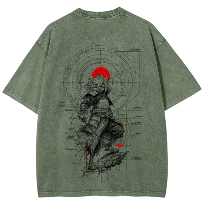 Naruto Unisex Fit Washed T-Shirt 2508017092-Coordom