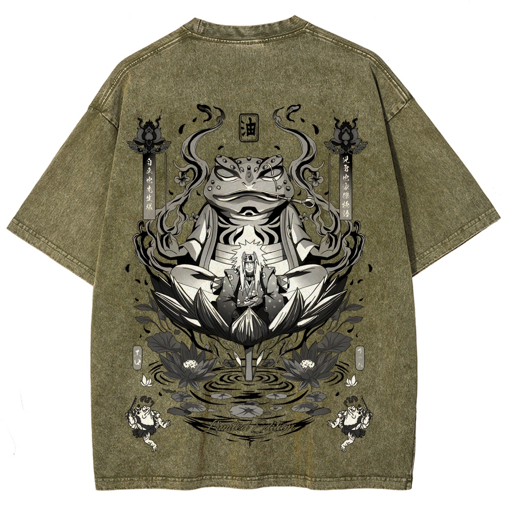 Jiraiya Unisex Fit Washed T-Shirt 2510008383-Coordom