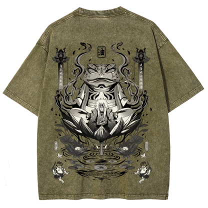 Jiraiya Unisex Fit Washed T-Shirt 2510008383-Coordom