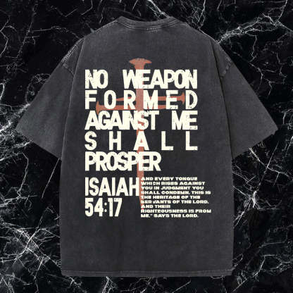 No Weapon For Men Against Me Washed T-shirt-Coordom