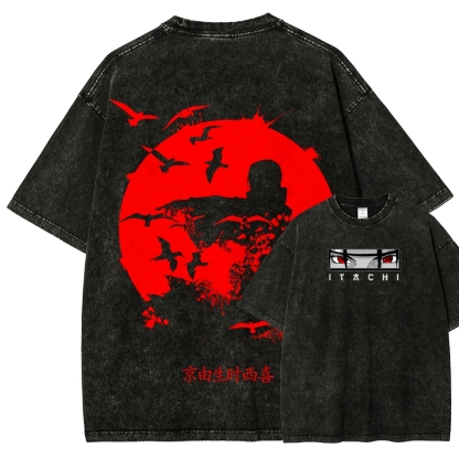 Naruto Unisex Fit Washed T-Shirt 2508023392-Coordom