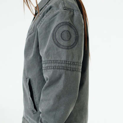 King of Curses Washed Denim Jacket-Coordom