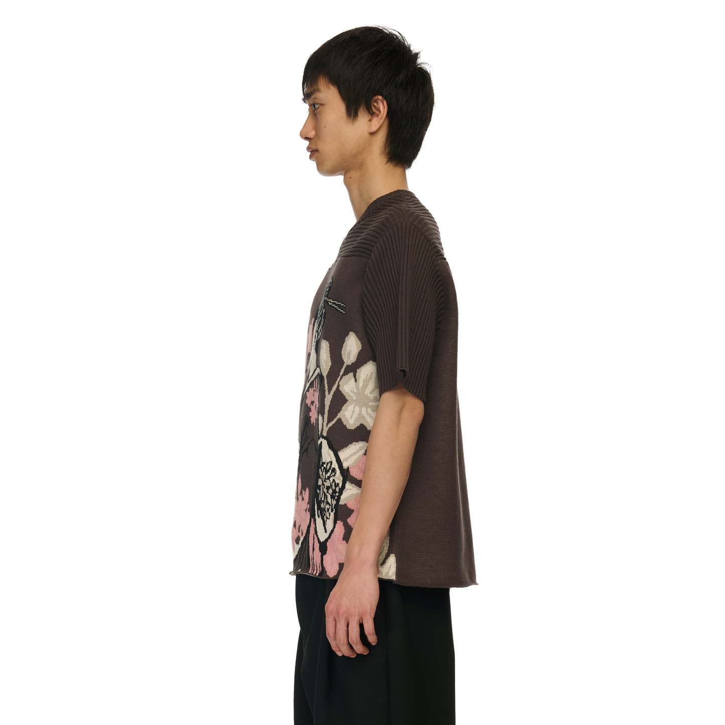 "yakuza v2" knitted Jersey khaki-Coordom