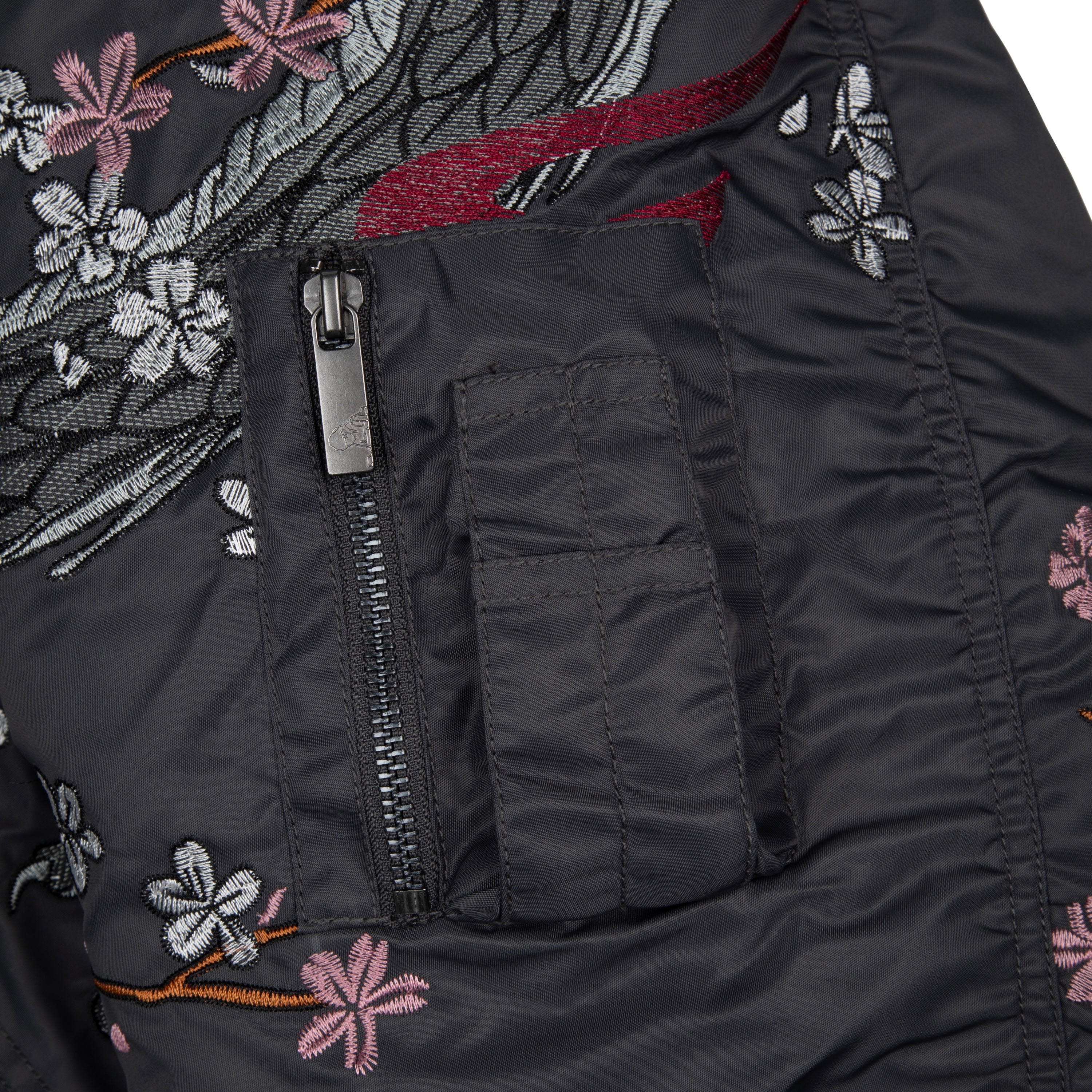 "yakuza v2" bomber Jacket dark grey-Coordom