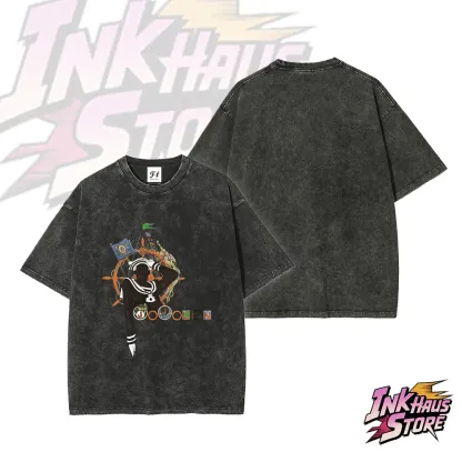 Josuke Higashikata  Jojolion JoJo's Bizarre Adventure Part 8: The Gospel of JoJo Short Sleeve Cotton Unisex Retro Wash Tee-Coordom