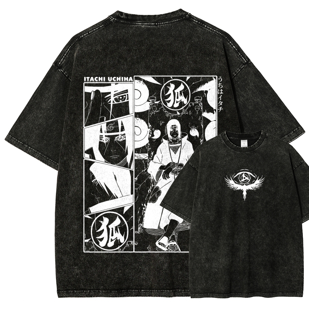 Naruto Unisex Fit Washed T-Shirt 2509012221-Coordom