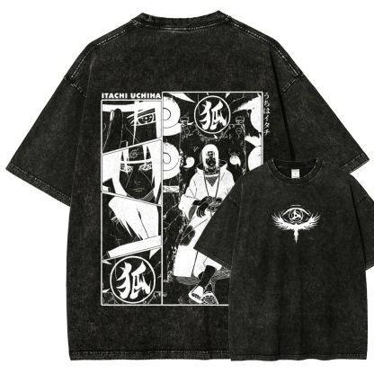 Naruto Unisex Fit Washed T-Shirt 2509012221-Coordom