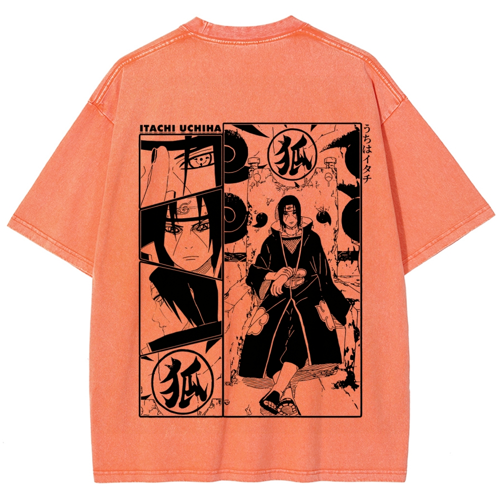Naruto Unisex Fit Washed T-Shirt 2509012221-Coordom