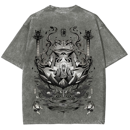 Jiraiya Unisex Fit Washed T-Shirt 2510008383-Coordom