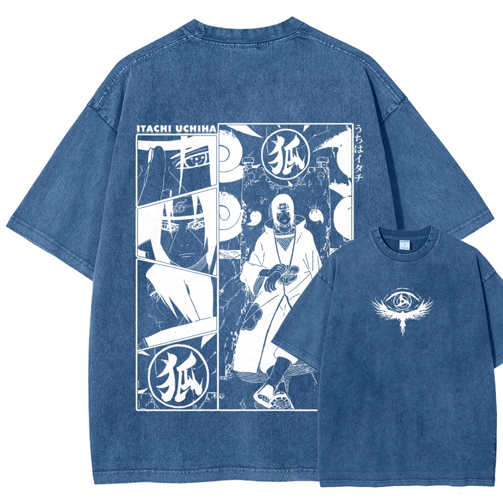 Naruto Unisex Fit Washed T-Shirt 2509012221-Coordom