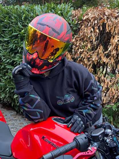 Rumi Rainbow Reflective Hoodie-Coordom