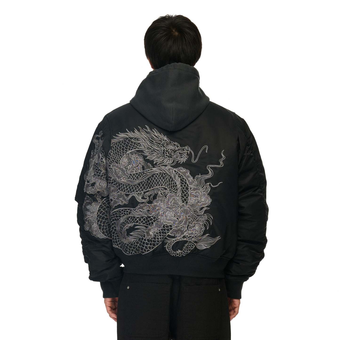 "yakuza" bomber Jacket black-Coordom