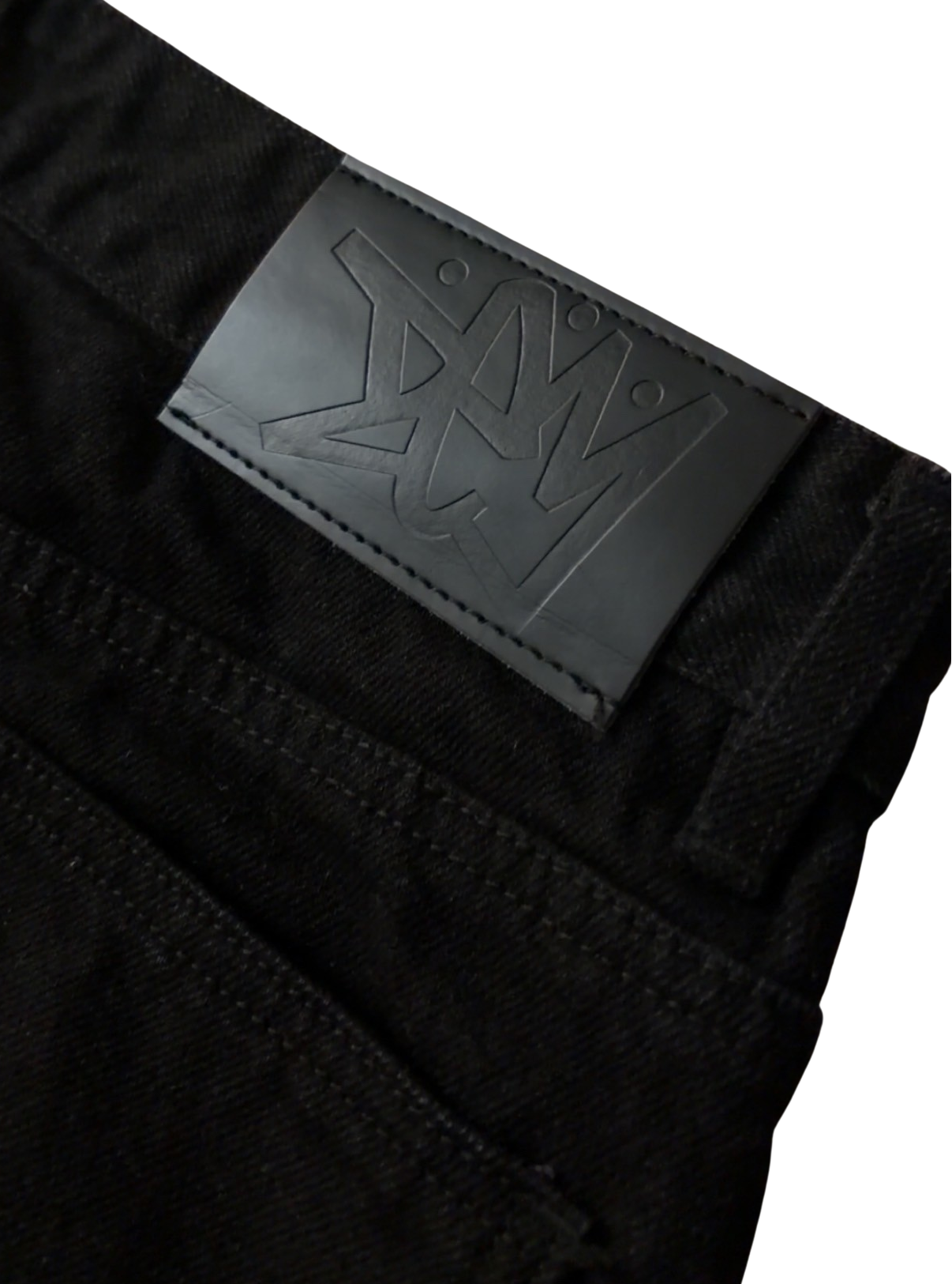 CALIGRAPHY BAGGY JEANS - BLACK-Coordom