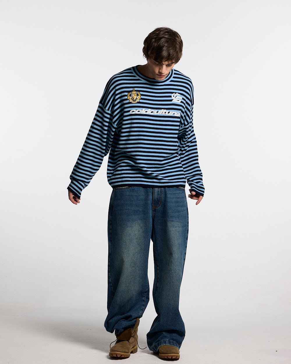 DISTRESS STARS V2 PANTS BLUE DENIM-Coordom
