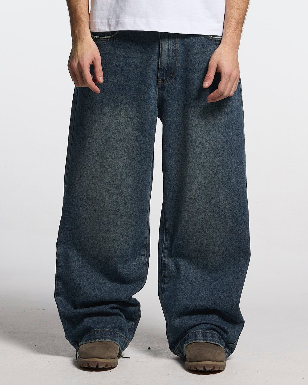 DISTRESS STARS V2 PANTS BLUE DENIM-Coordom