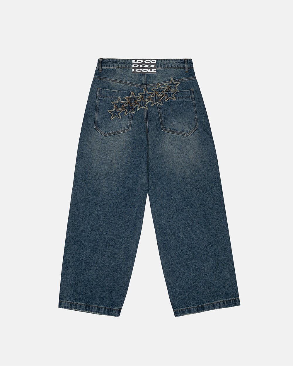 DISTRESS STARS V2 PANTS BLUE DENIM-Coordom