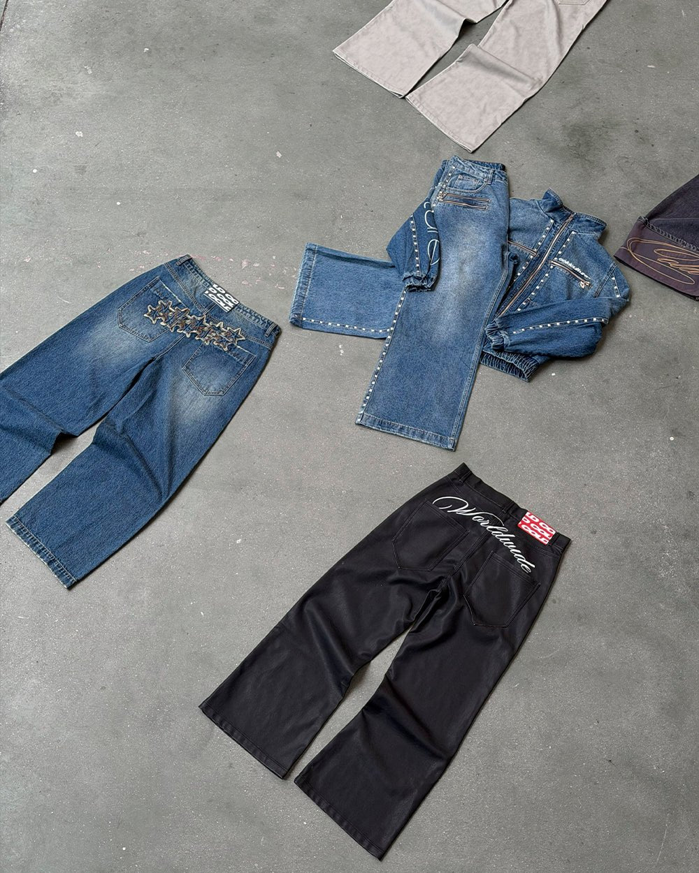 DISTRESS STARS V2 PANTS BLUE DENIM-Coordom