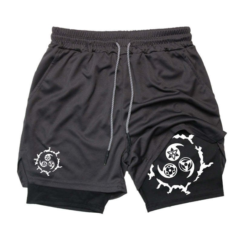 Cursed Eyes Gym Shorts-Coordom