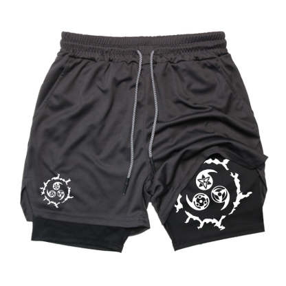 Cursed Eyes Gym Shorts-Coordom