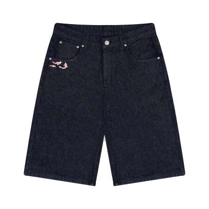 "koi fish v2" Jorts raw indigo-Coordom