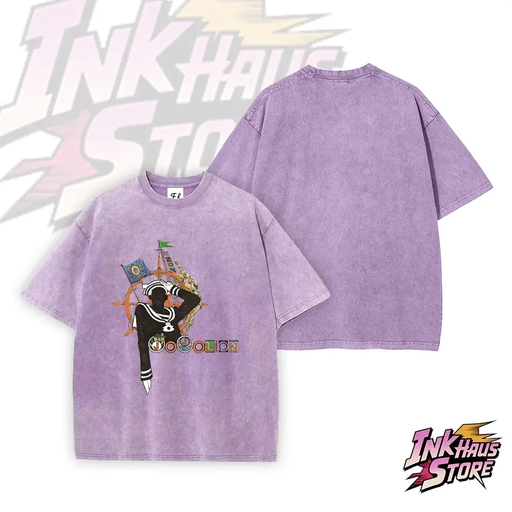 Josuke Higashikata  Jojolion JoJo's Bizarre Adventure Part 8: The Gospel of JoJo Short Sleeve Cotton Unisex Retro Wash Tee-Coordom