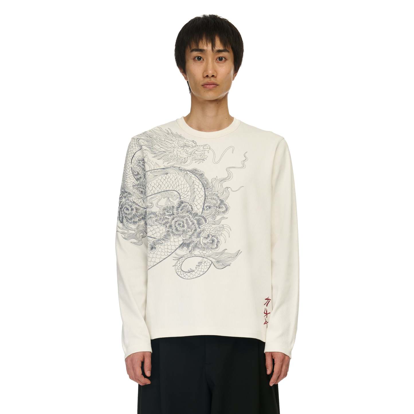 "yakuza v2" ribbed Longsleeve-Coordom