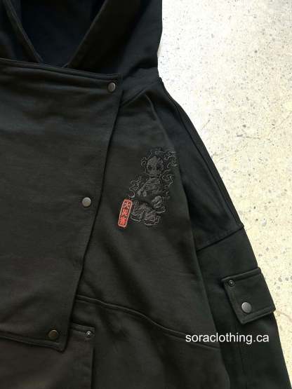 Flame Hoodie Black-Coordom