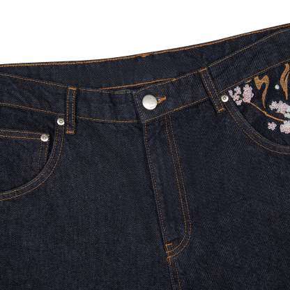 "yakuza" raw Denim blue-Coordom