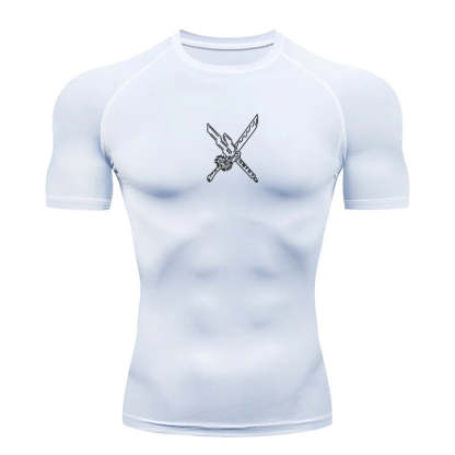 Double Sword Compression T-Shirt-Coordom