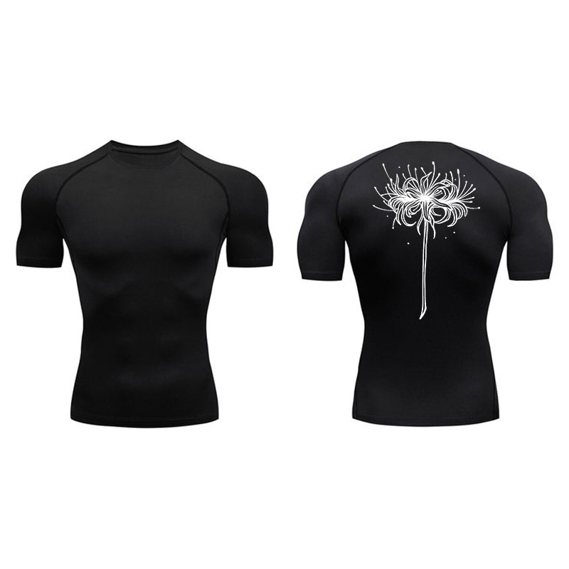 Red Spider Lily Compression T-Shirt-Coordom
