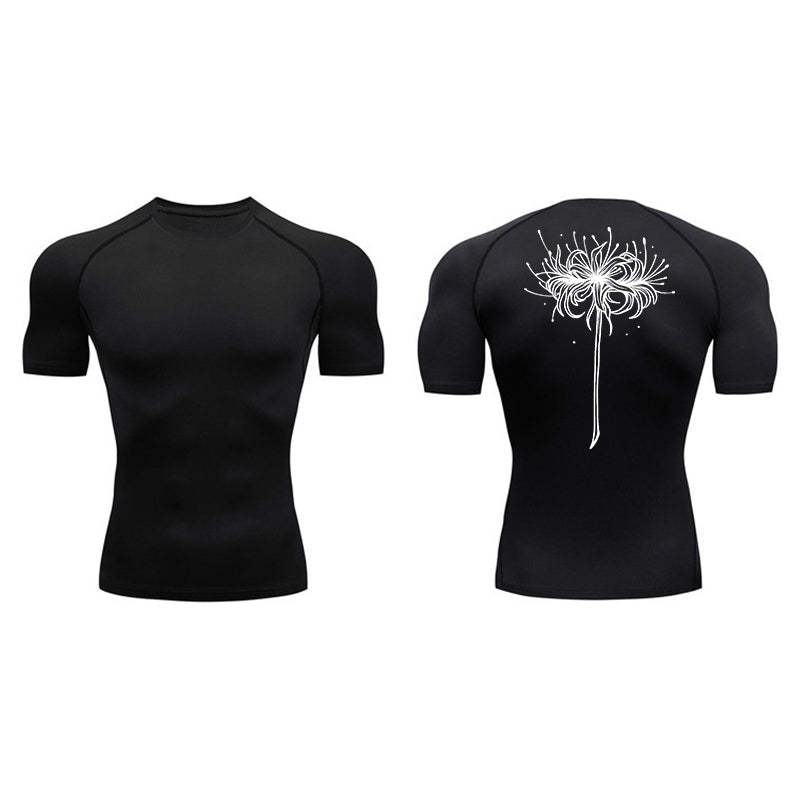 Red Spider Lily Compression T-Shirt-Coordom