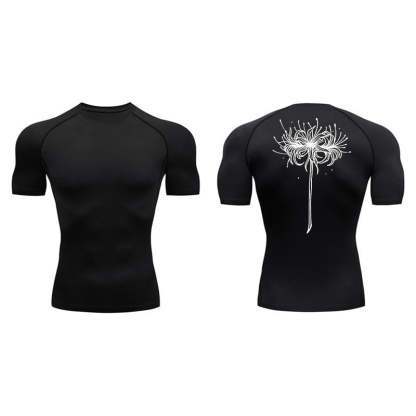 Red Spider Lily Compression T-Shirt-Coordom