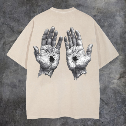 Hollow Hands Washed T-Shirt-Coordom