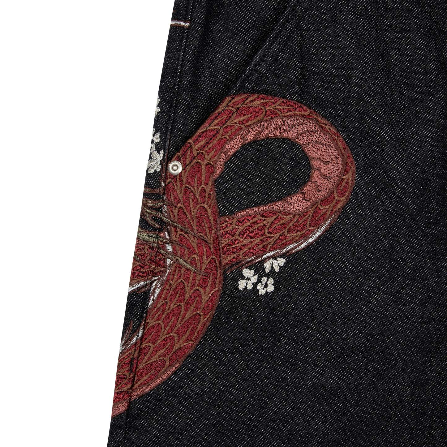 "yakuza" raw Denim black-Coordom