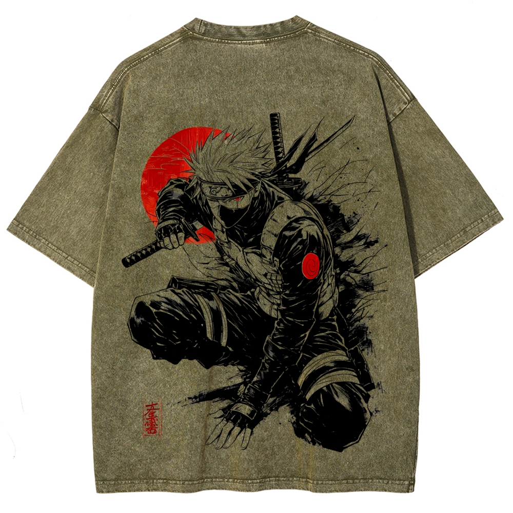 Naruto Unisex Fit Washed T-Shirt 2511024505-Coordom